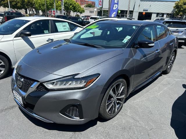 2020 Nissan Maxima SV 3.5L in Gun Metallic — front three-quarter view