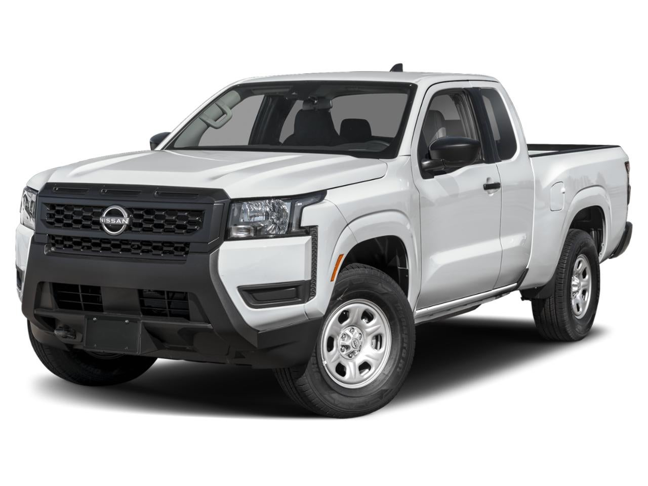 2026 Nissan Frontier King Cab S in Glacier White — front three-quarter view