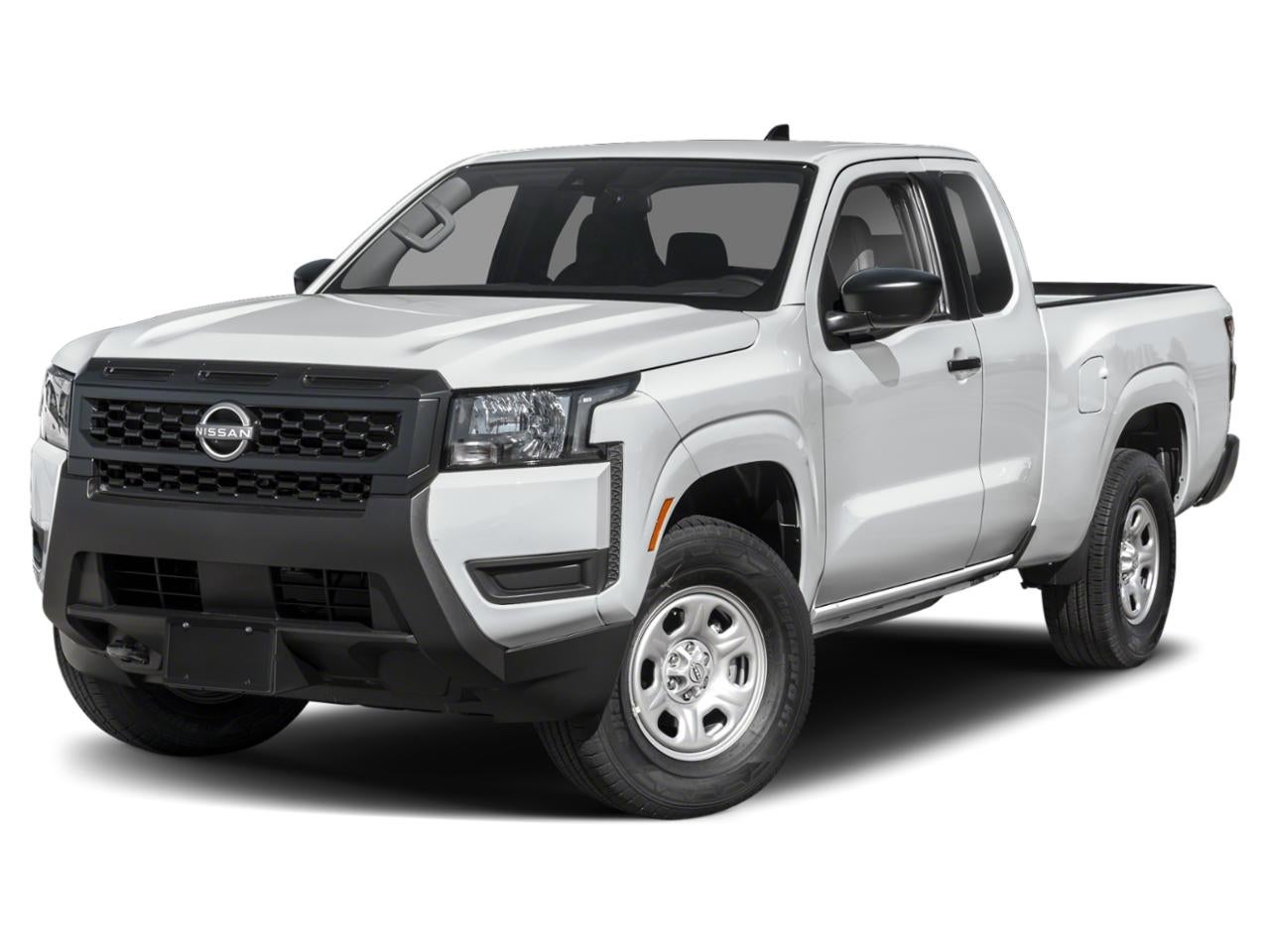 2026 Nissan Frontier King Cab S in Glacier White — front three-quarter view
