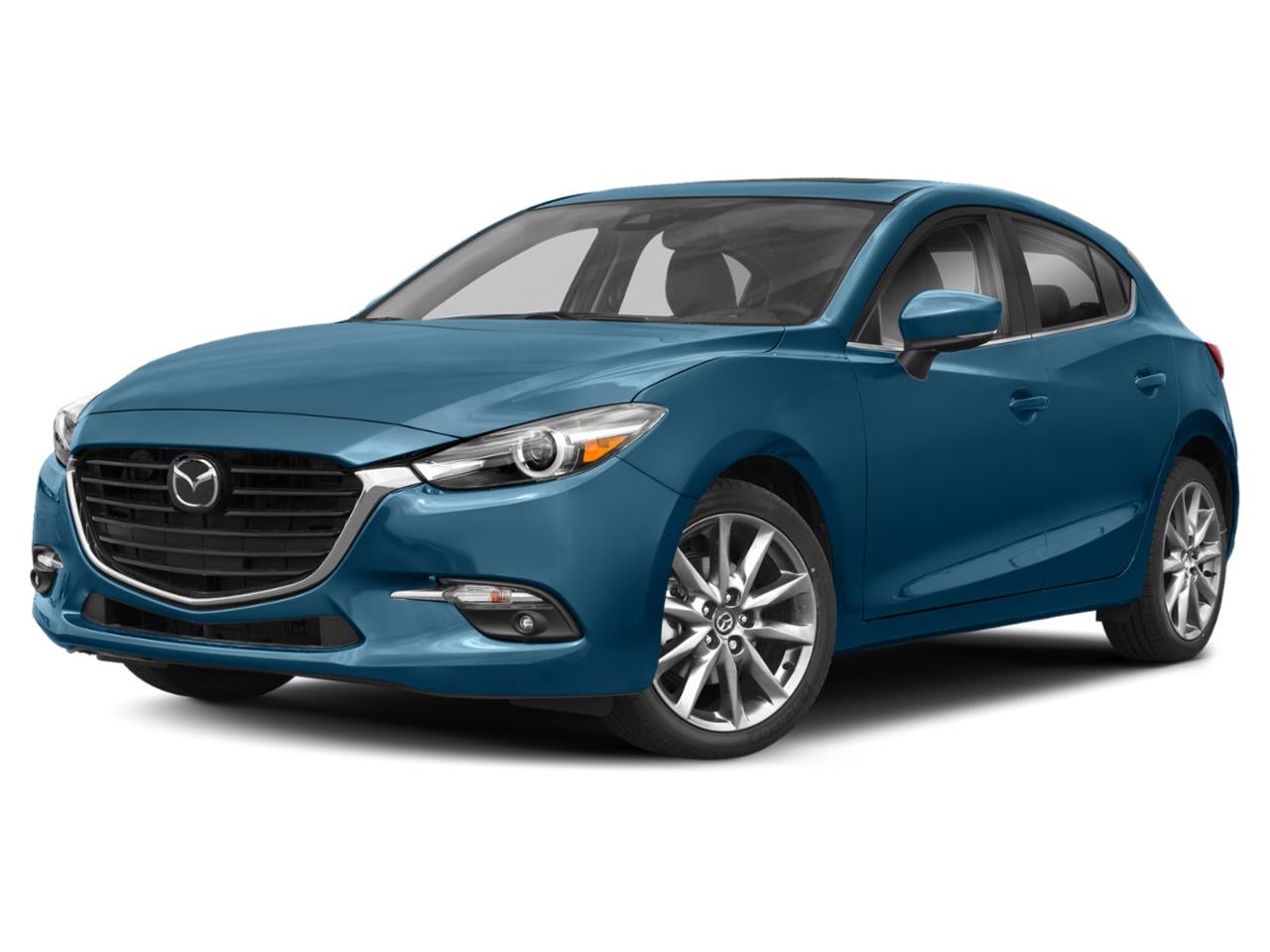 2018 Mazda Mazda3 5-Door Grand Touring Auto in Eternal Blue Mica — front three-quarter view