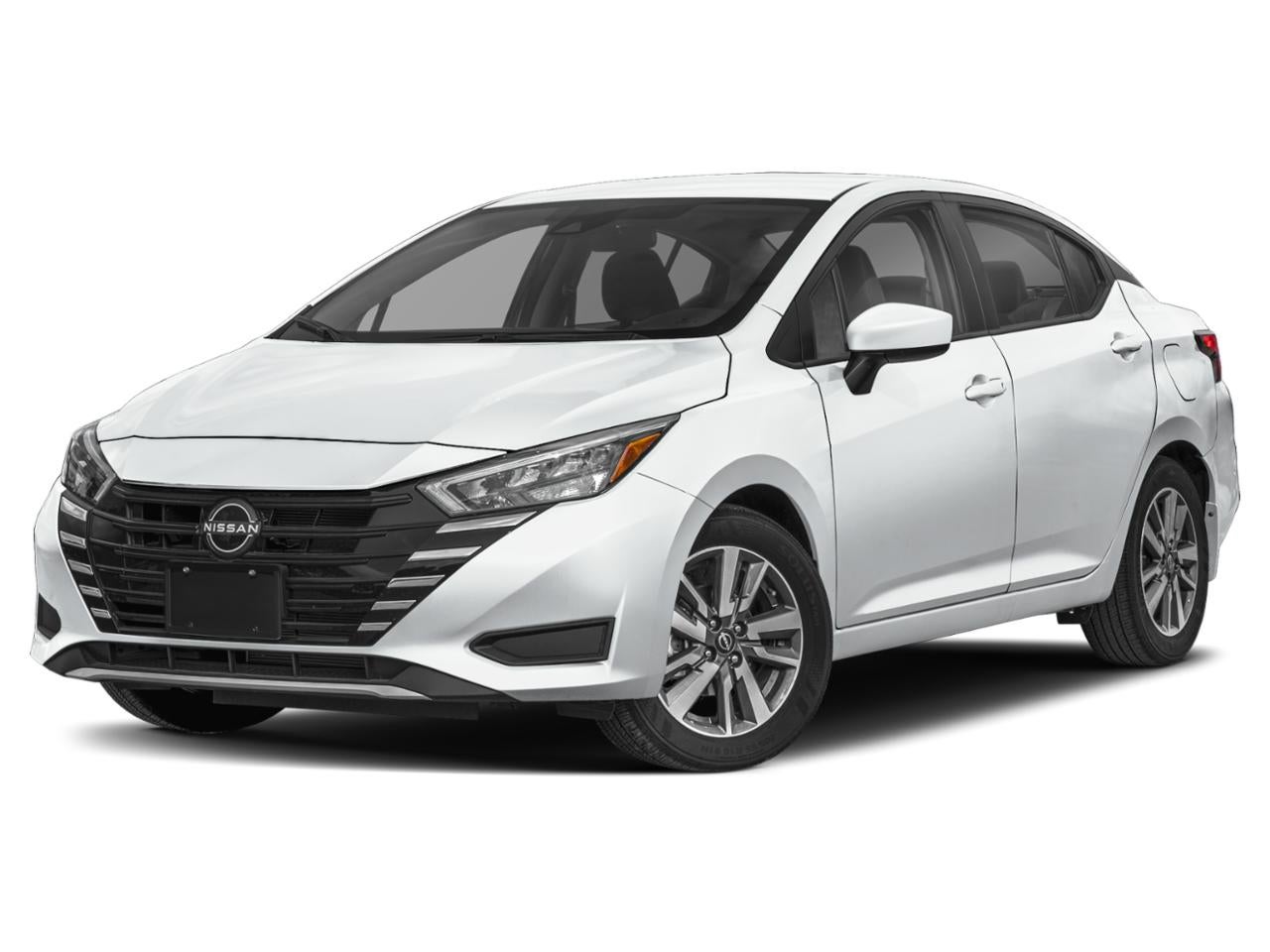 2025 Nissan Versa SV CVT in Aspen White Tricoat — front three-quarter view