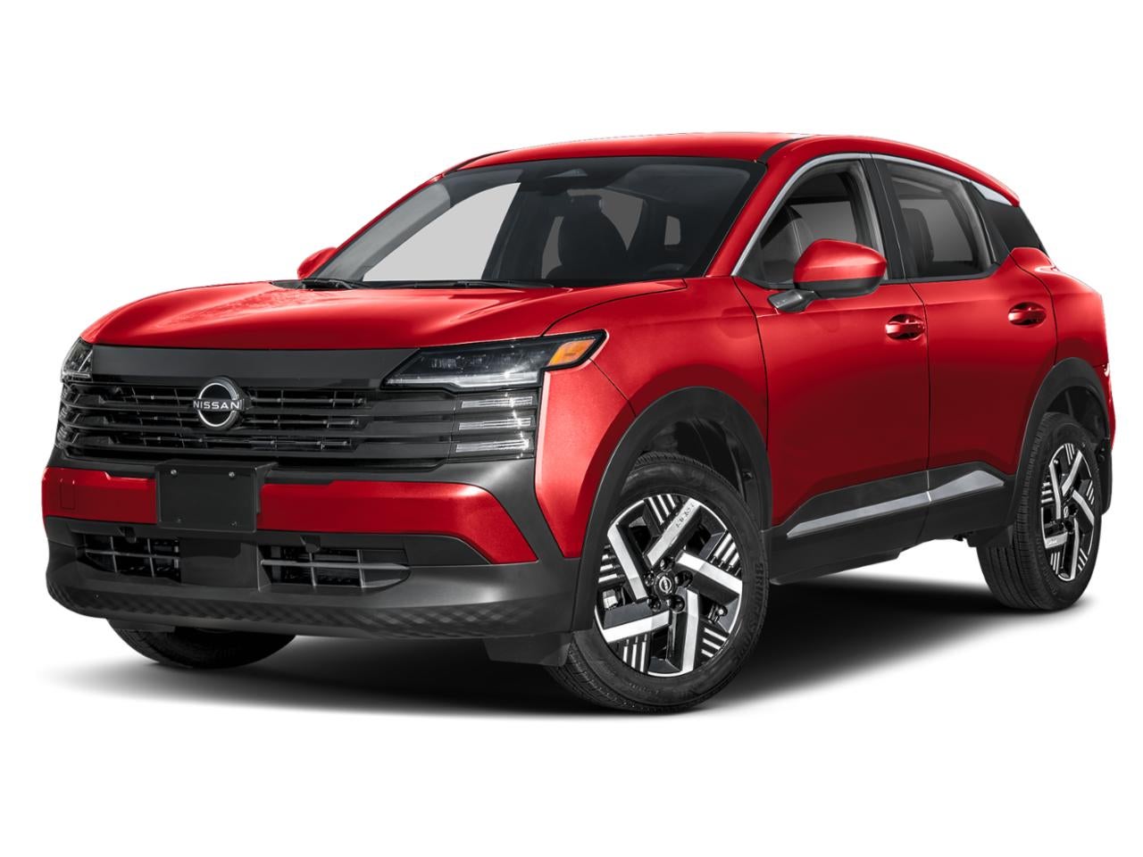 2026 Nissan Kicks SV in Scarlet Ember Tintcoat — front three-quarter view