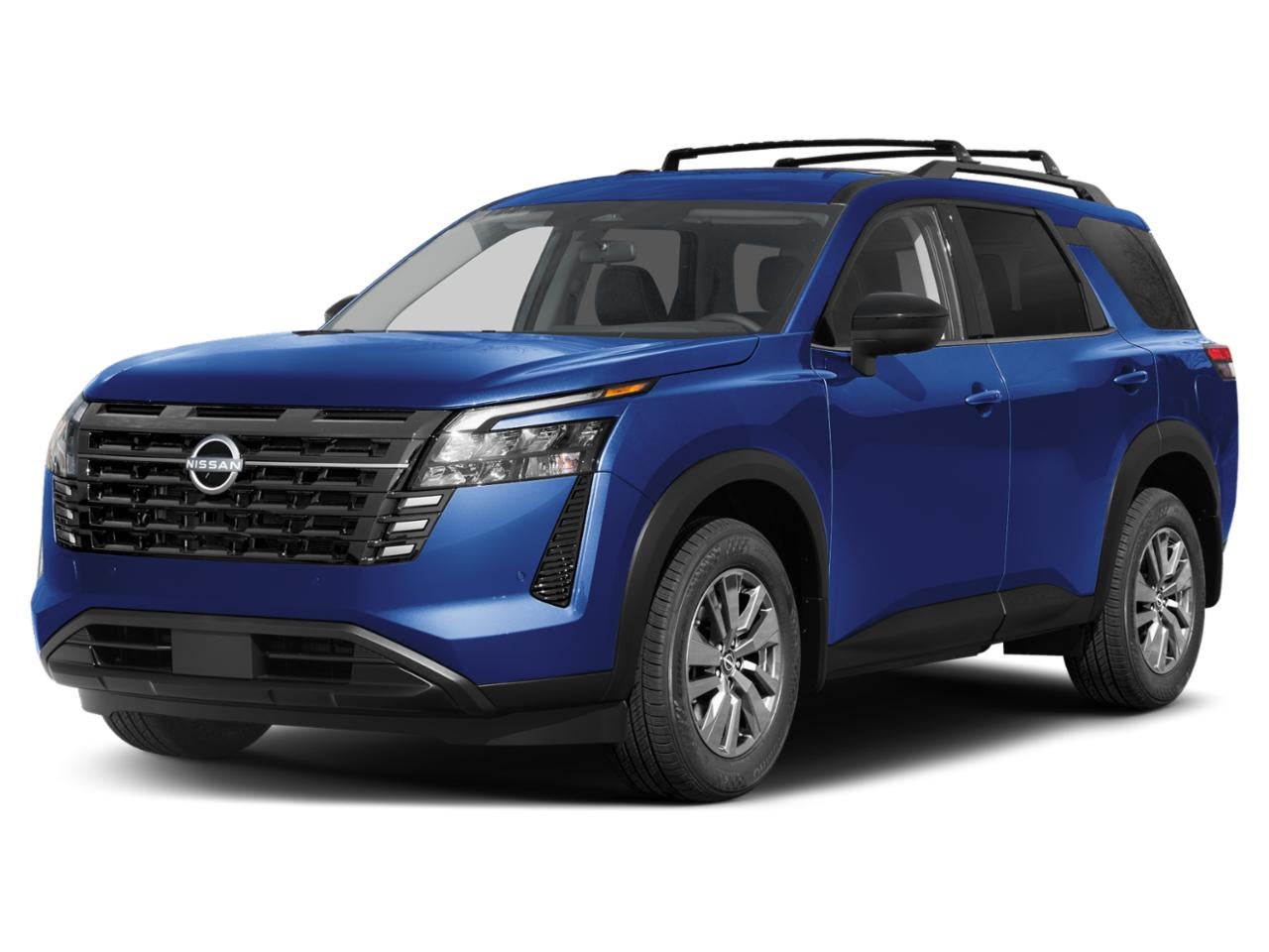 2026 Nissan Pathfinder SV in Deep Ocean Blue Pearl — front three-quarter view