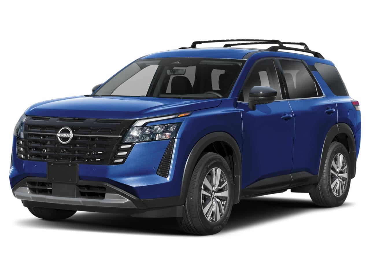 2026 Nissan Pathfinder SL in Deep Ocean Blue Pearl — front three-quarter view