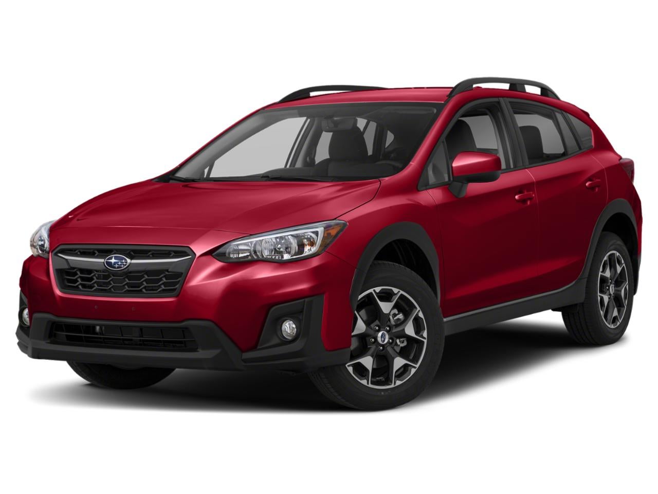 2020 Subaru Crosstrek Premium CVT in Pure Red — front three-quarter view